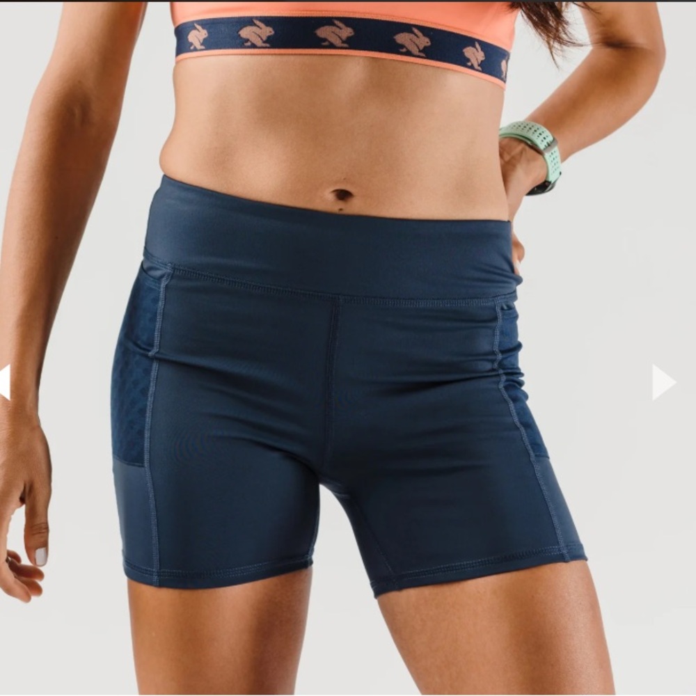 Rabbit Leggy 4” Short - XS Blue